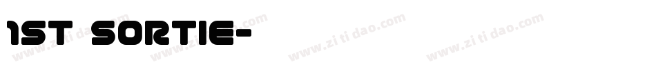 1st Sortie字体转换